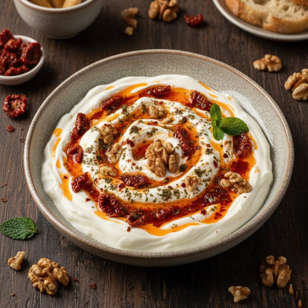 Kuru Domatesli ve Cevizli Haydari Tarifi