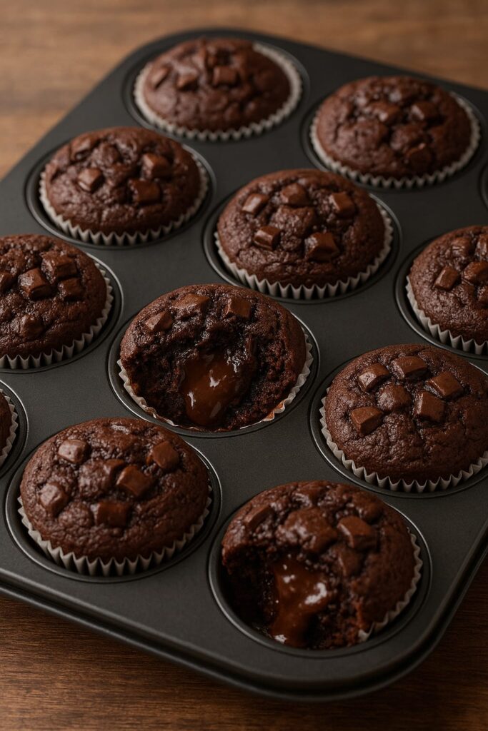 Islak ve Yoğun Çikolatalı Muffin Tarifi