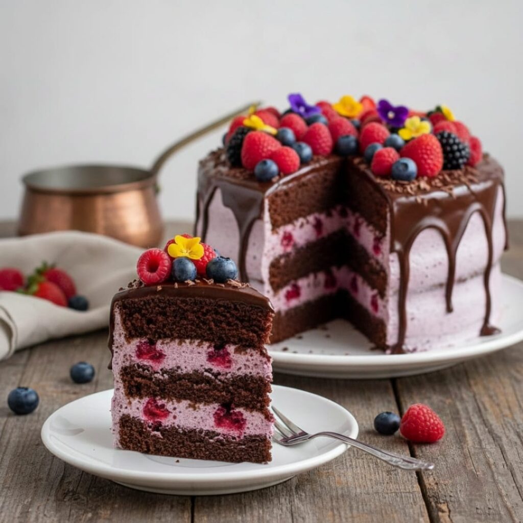 Orman Meyveli Çikolata Senfonisi Pastası Tarifi