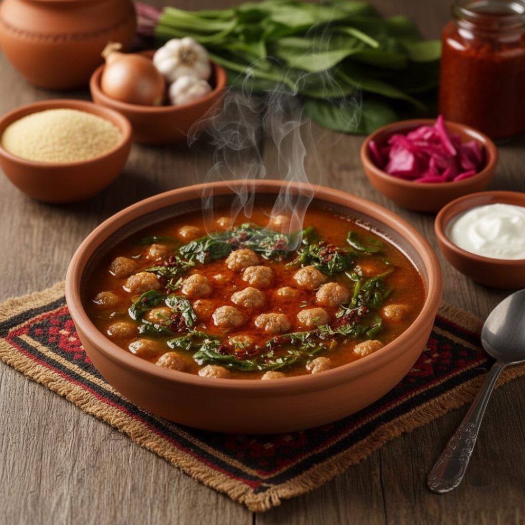 Ispanaklı Sulu Köfte Tarifi